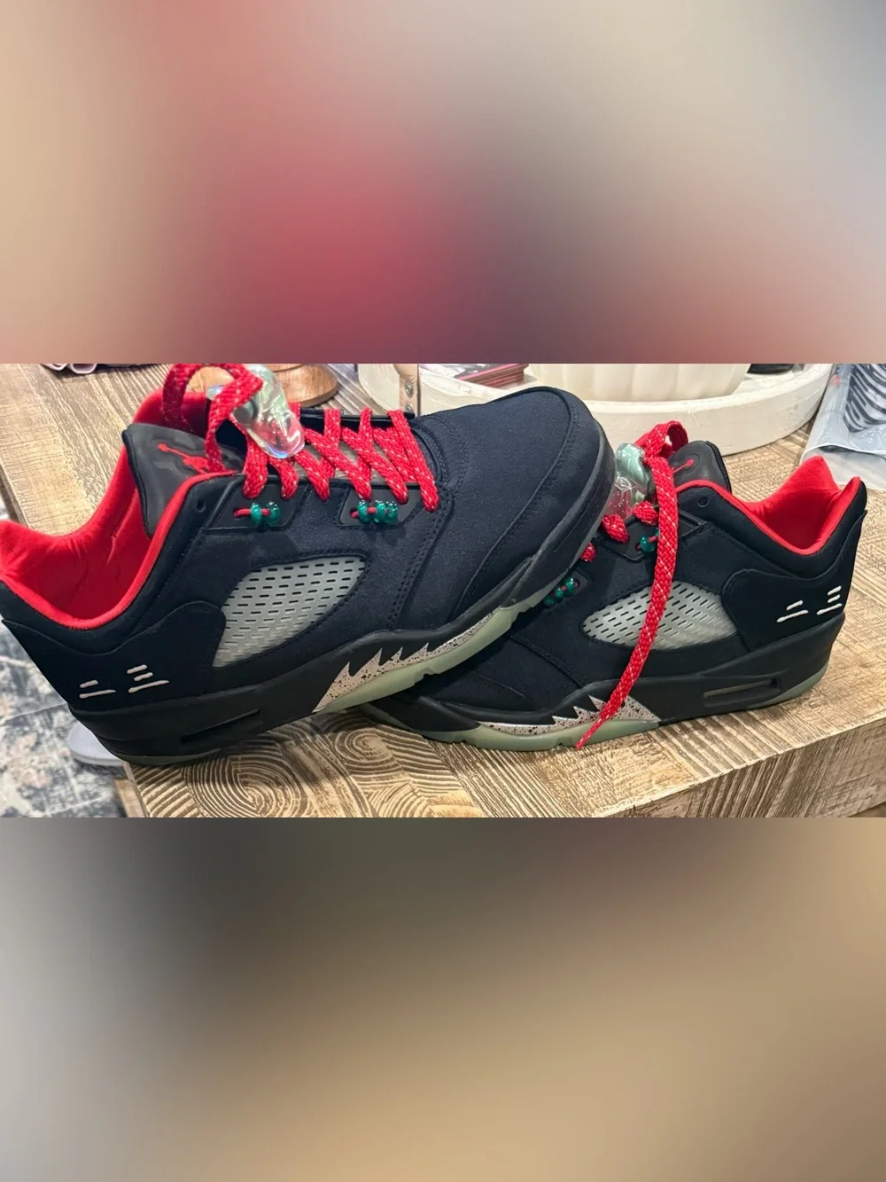 Jordan 5 retro low clot jade